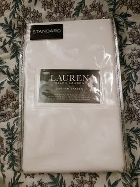 Lauren Ralph Lauren Dunham Sateen Standard Pillowcases - White 300 Thread Count